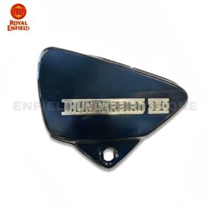 Royal Enfield Genuine Side Panel LH With Sticker – Original Left-Side Toolbox Cover for Thunderbird 350 Twilight Blue (Part No. 874020)