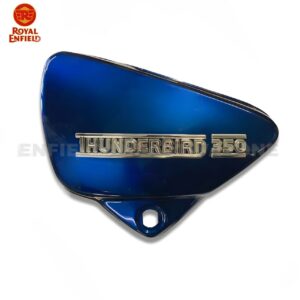 Royal Enfield Genuine Side Panel LH With Sticker – Original Left-Side Toolbox Cover for Thunderbird 350 Marine Blue (Part No. 882013)