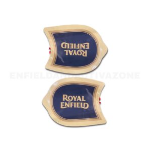 Royal Enfield Genuine Tank Sticker Kit for Classic 350 Ash BS6 (Part No. 888362) | Original Left & Right Fuel Tank Monogram Decal Set