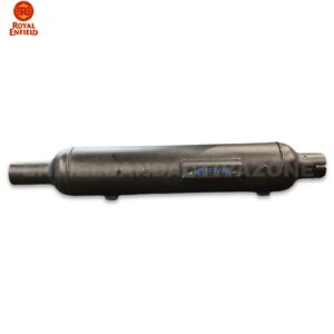 Royal Enfield Classic 350 Reborn & Bullet 350 J-Series HR Black Silencer Assembly | Genuine RLX01042/A | OEM Black Exhaust Muffler