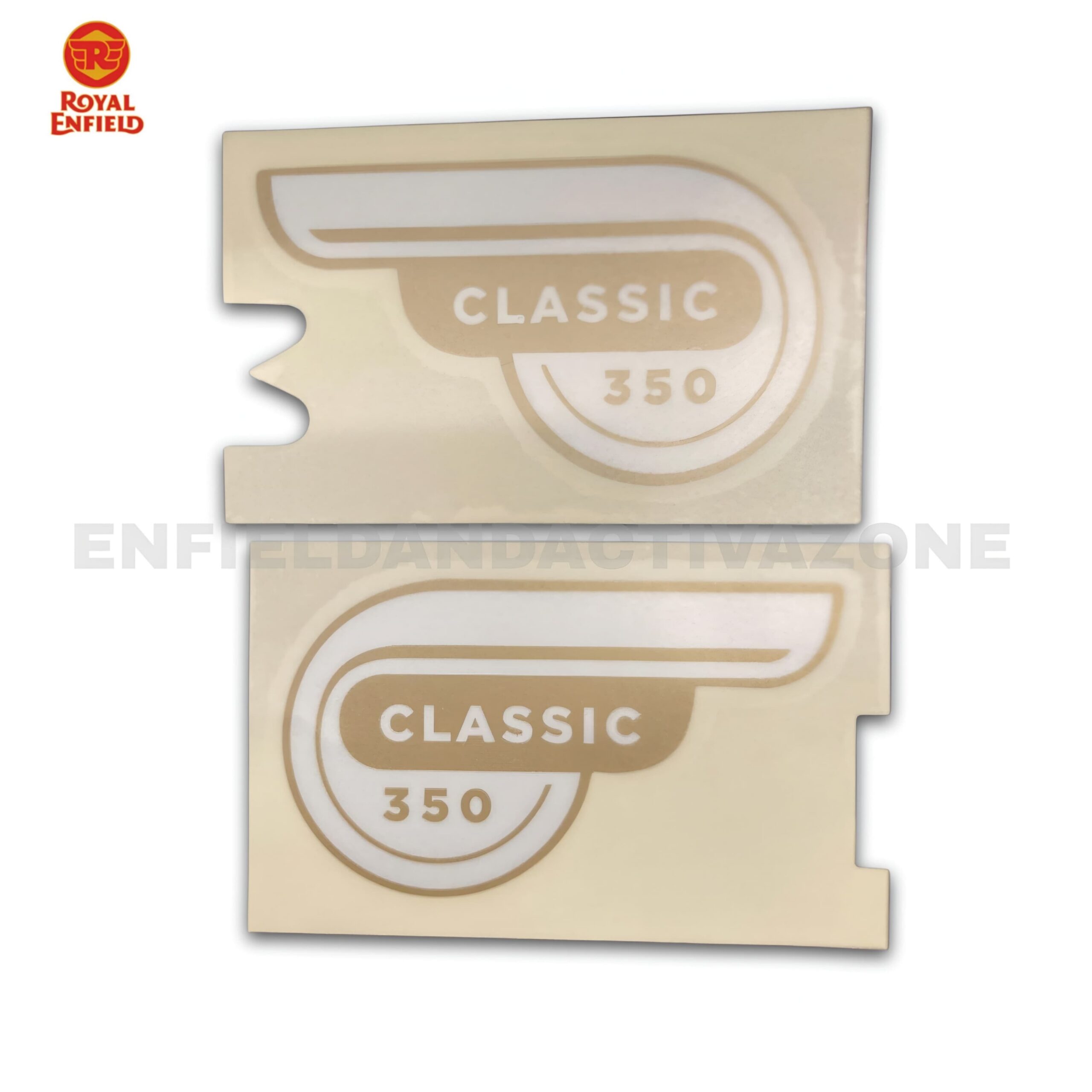 Royal Enfield Classic 350 Tool Box Sticker Kit Black Maroon Blue | Part No. 888370 | Genuine Side Box Decal Set