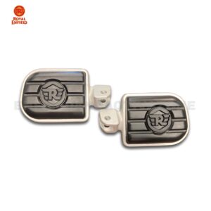 Royal Enfield Meteor 350, Classic 350 & Bullet 350 Silver Deluxe Footpegs | Part No. KXA00030 | Premium Foot Rest Set