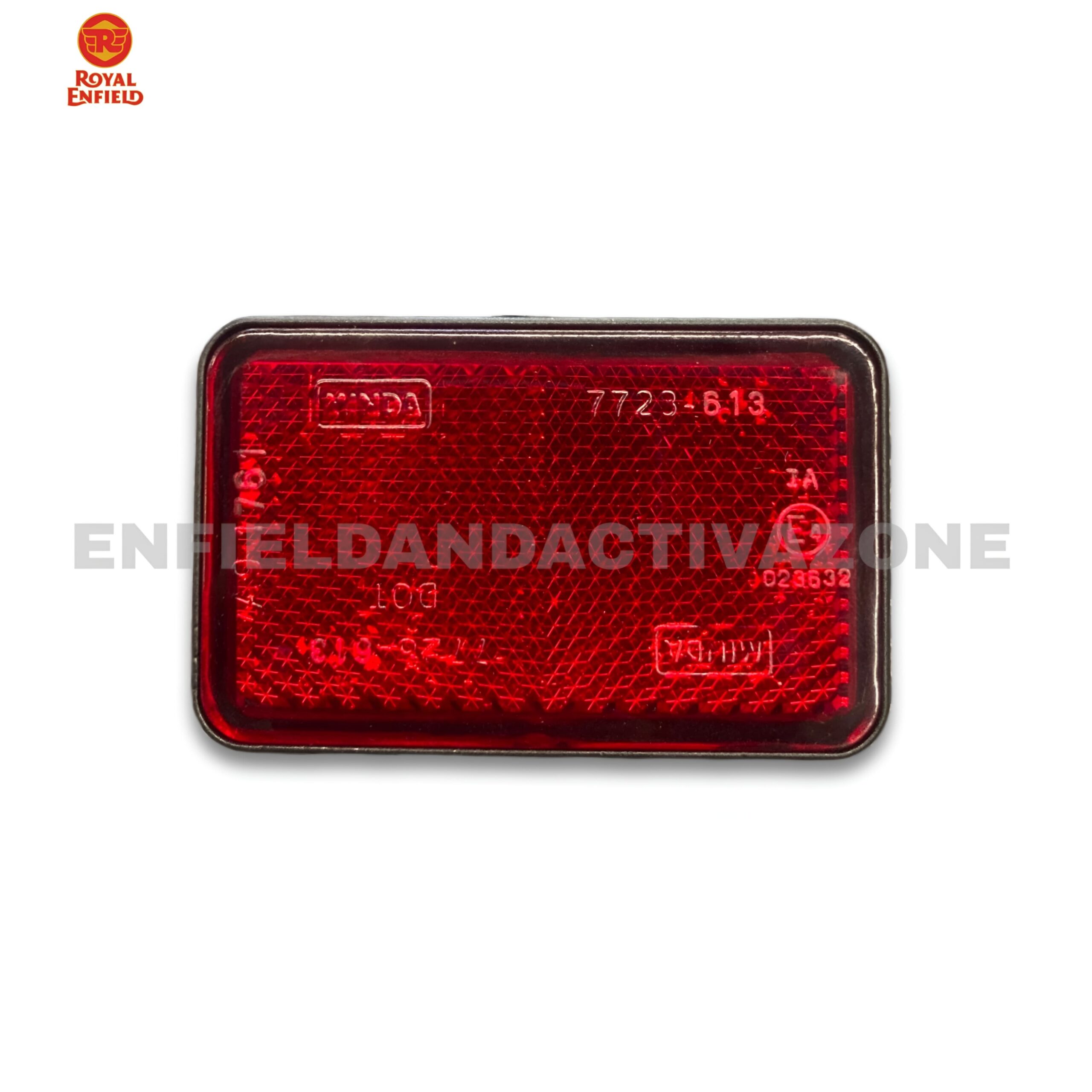 Royal Enfield Rear Number Plate Red Reflector | Genuine OEM Rear Reflex Reflector 143275/B | Universal Fit for Royal Enfield Motorcycles