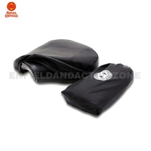 Royal Enfield Rider & Passenger Seat Cover Black | Part No. 1990672 | Genuine Seat Protection Cover