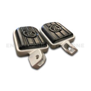 Royal Enfield Meteor 350, Classic 350 & Bullet 350 Silver Deluxe Footpegs | Part No. KXA00030 | Premium Foot Rest Set
