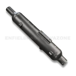 Royal Enfield Classic 350 Reborn & Bullet 350 J-Series HR Black Silencer Assembly | Genuine RLX01042/A | OEM Black Exhaust Muffler