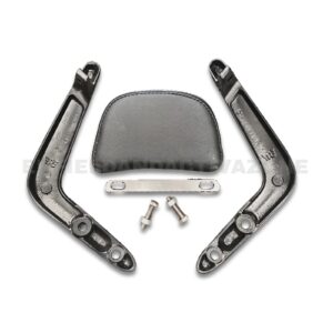 Royal Enfield Classic 350 Reborn & Battalion Black Passenger Backrest with R Logo | Premium Pillion Backrest Cushion | OEM Style