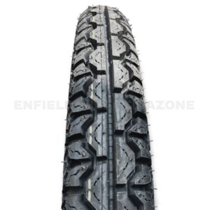 MRF NyloGrip Rib Plus 3.25-19 Front Tyre with Tube | Premium Tube-Type Motorcycle Tyre for Royal Enfield Bullet, Standard & Electra