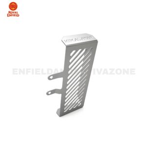 Genuine Royal Enfield Aluminium Oil Cooler Guard Silver for Himalayan BS6 & Scram 411 | Part No. 1990216