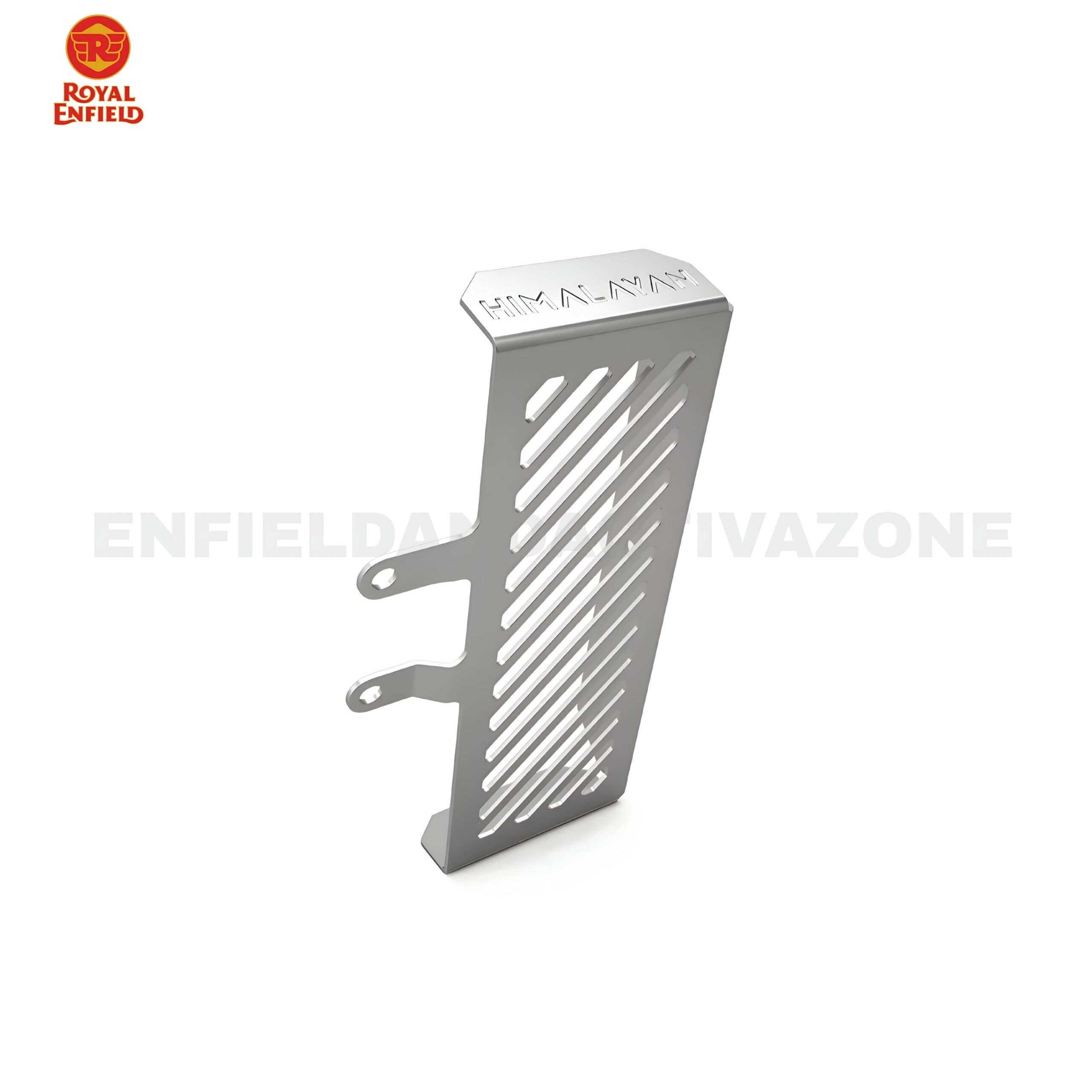 Genuine Royal Enfield Aluminium Oil Cooler Guard Silver for Himalayan BS6 & Scram 411 | Part No. 1990216