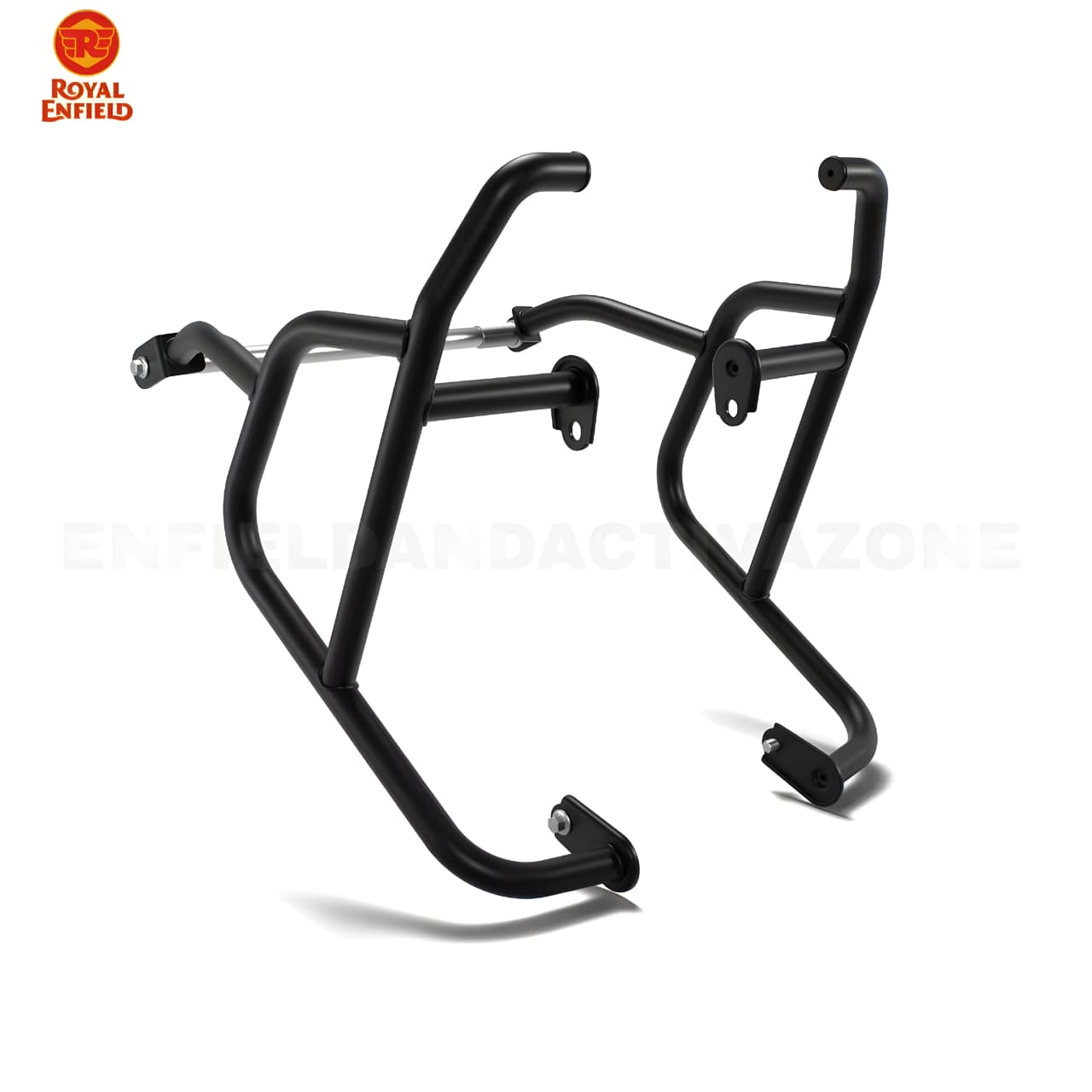 Genuine Royal Enfield Black Adventure Engine Guards for Himalayan 411 & Scram 411 BS6 | Heavy Duty Crash Guard | Part No. 1990262