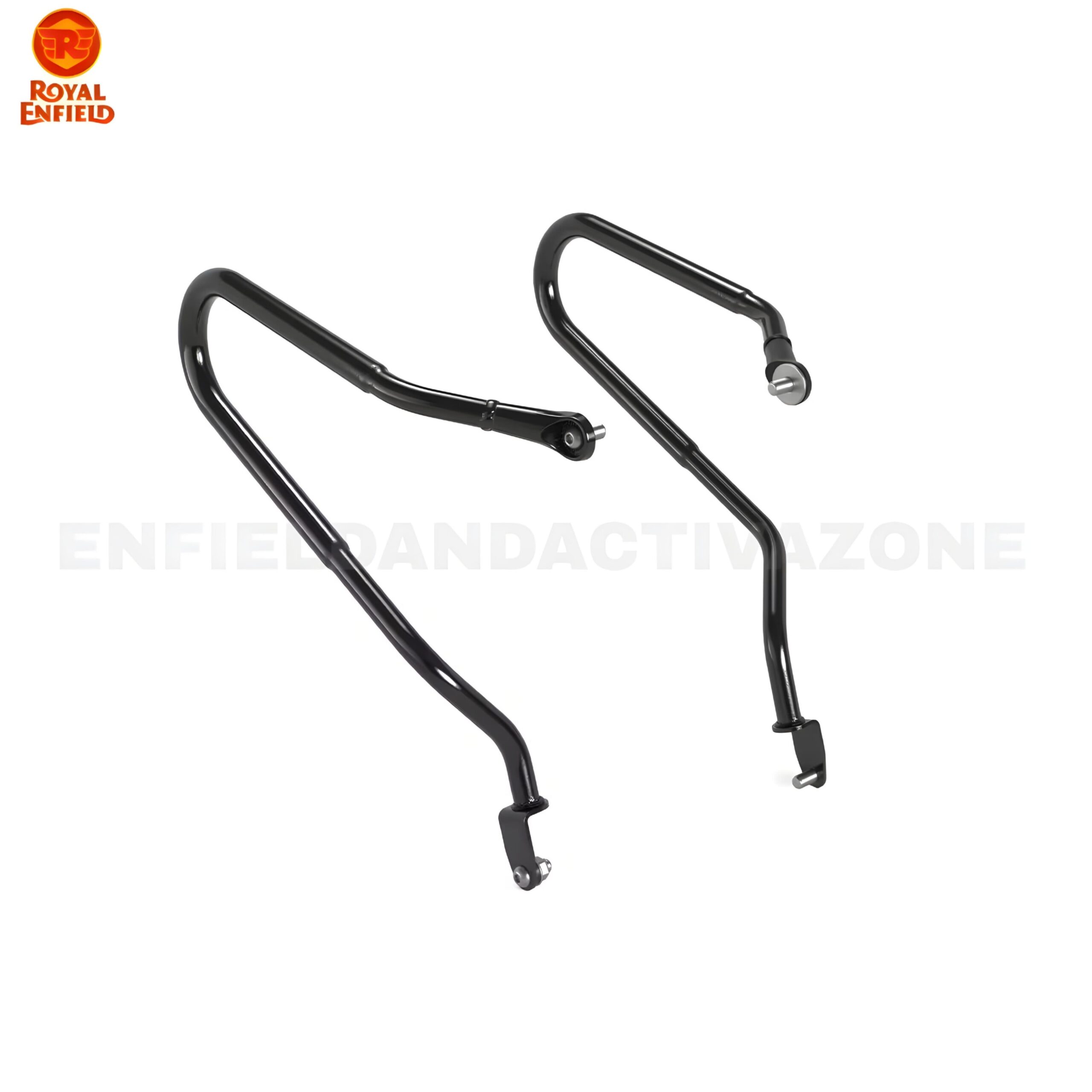 Royal Enfield Bear 650 Black Pannier Rails | Genuine OEM Saddle Stay & Luggage Support | Part No. 1990524