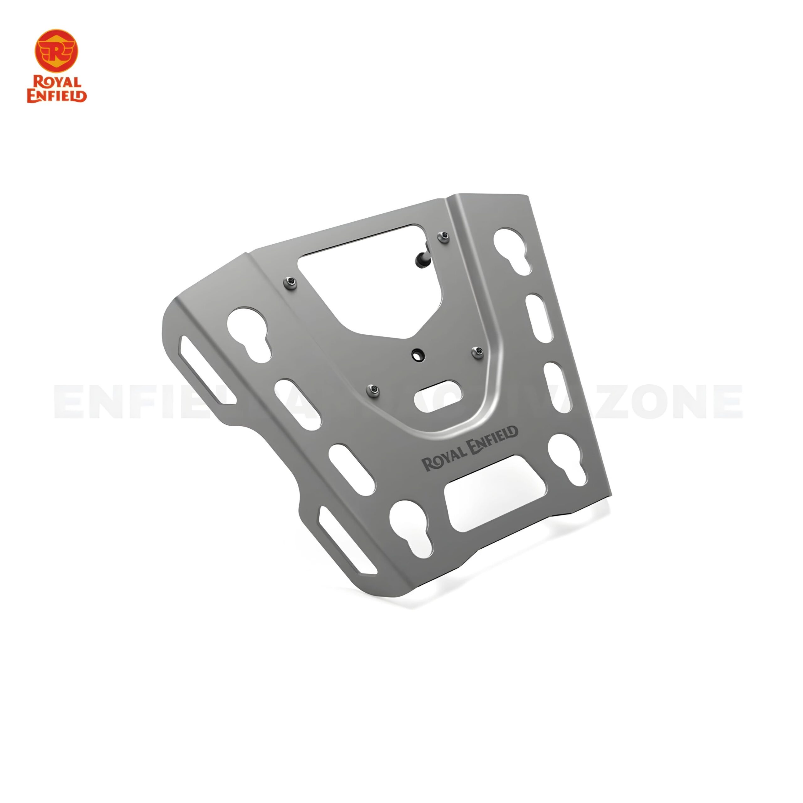 Royal Enfield Bear 650 Silver Top Box Mount Plate | Genuine OEM Luggage Carrier Base Plate | Part No. 1990537