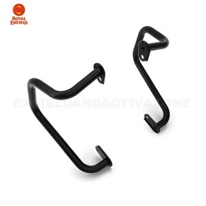 Royal Enfield Black Compact Engine Guards for Himalayan BS6 & Scram 411 | Genuine Engine Crash Guard | Part No. 1990204
