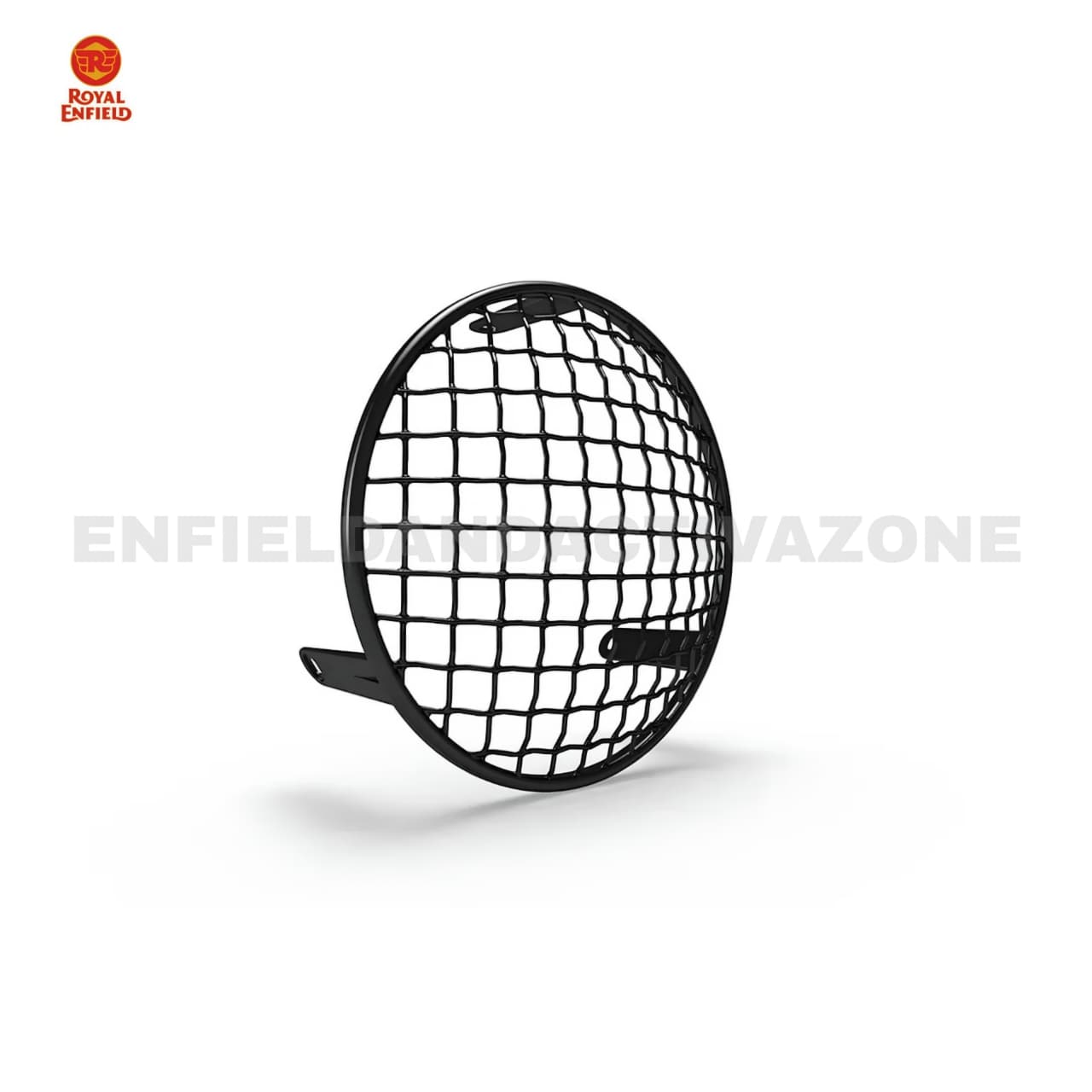 Royal Enfield Classic 350, Classic 500, Bullet, Standard & Electra UCE Genuine Black Headlight Grill | OEM Headlamp Protector | Part No. 1990664