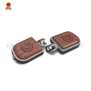 Royal Enfield Classic 350 Reborn, Meteor 350 & New Bullet 350 Deluxe Footpegs Brown Silver | KXA00181