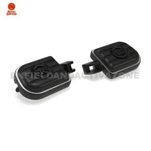 Royal Enfield Classic 650 & Bullet 650 Black Deluxe Rider Footpegs | Genuine GMA | KXA00331