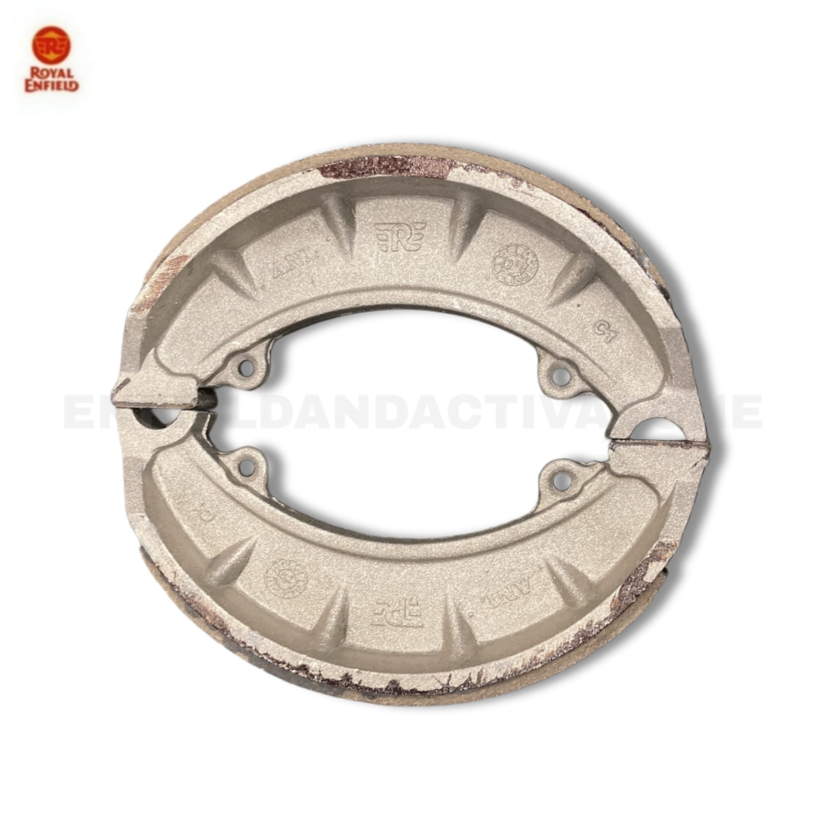Royal Enfield Front Brake Shoe Assembly 584578/A for Big Hub Front Drum Brake Models | Genuine Spare Part