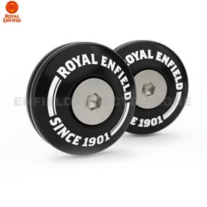 Royal Enfield Interceptor 650, Continental GT 650 & Bear 650 Black Bar End Finishers | Genuine OEM Handlebar End Caps | Part No. 1990515