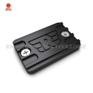 Royal Enfield Interceptor 650 & Continental GT 650 Genuine Front Brake Fluid Reservoir Cap Winged R Black | OEM Master Cylinder Cap | Part No. 1990650