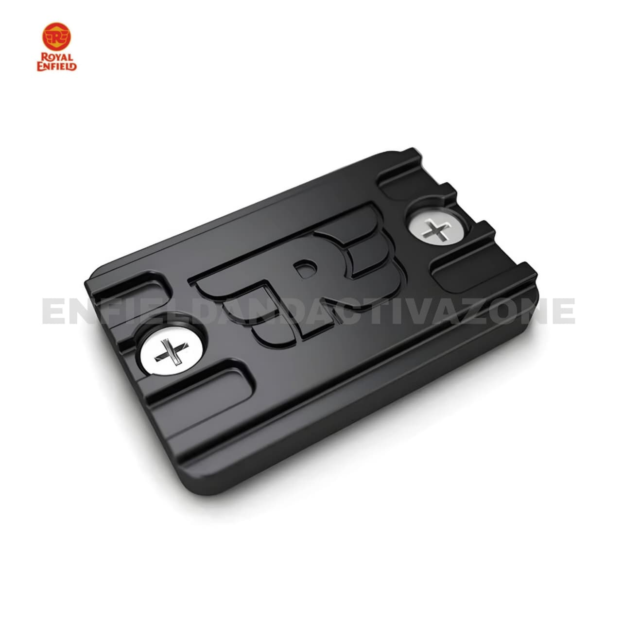 Royal Enfield Interceptor 650 & Continental GT 650 Genuine Front Brake Fluid Reservoir Cap Winged R Black | OEM Master Cylinder Cap | Part No. 1990650