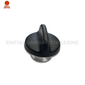 Royal Enfield J-Series Genuine Oil Filler Plug Textured Black | OEM Engine Oil Cap | Part No. RLQ00040/B