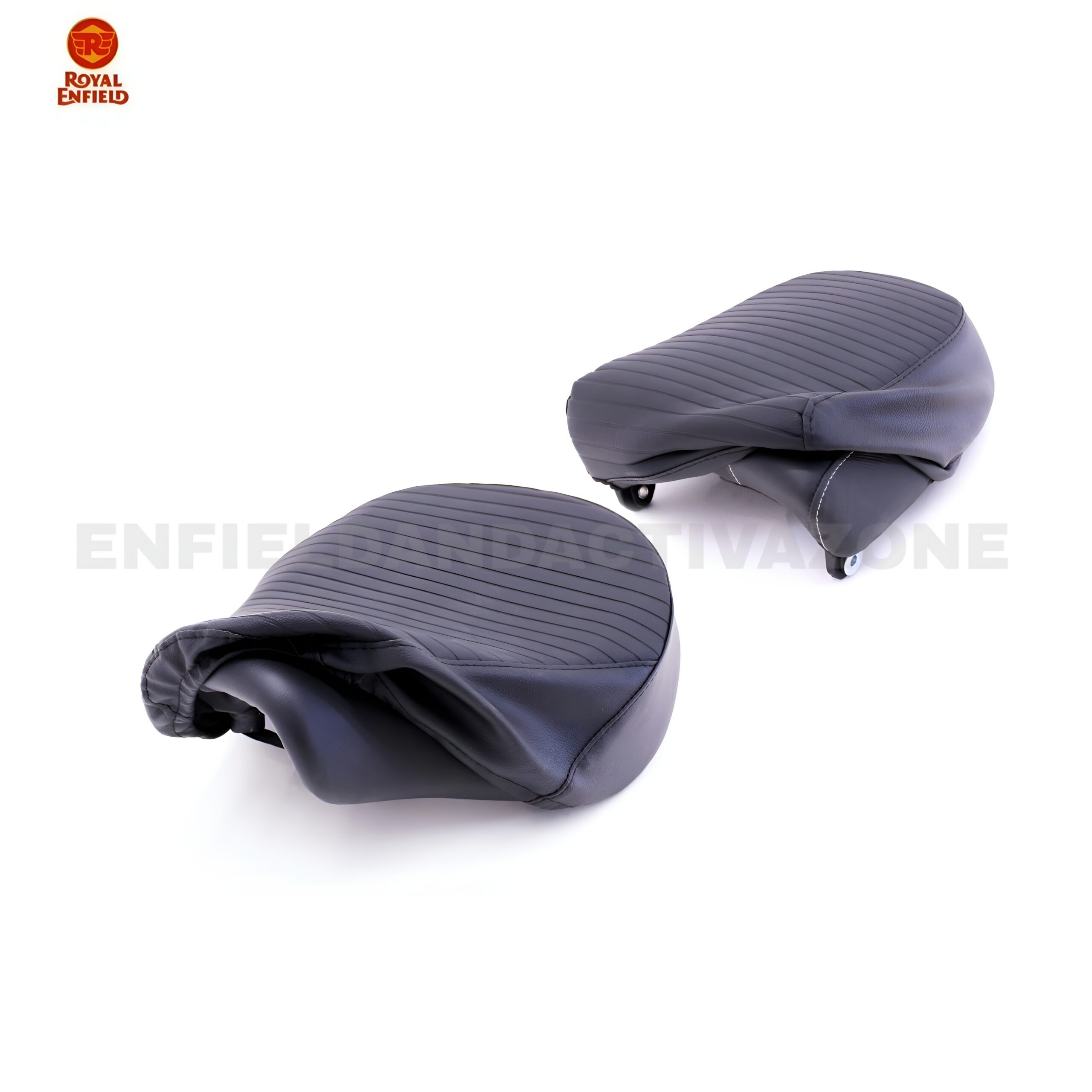 Royal Enfield Meteor 350 Pleated Seat Cover Set Black | Genuine GMA Accessory | KXA00134