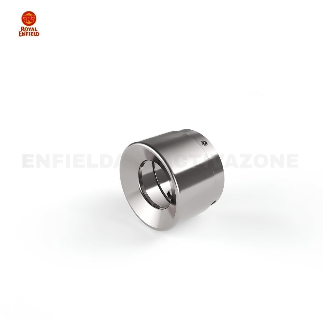 Royal Enfield Meteor 350 Straight Cut Exhaust End Cap Silver | Genuine Silencer End Cap | KXA00024