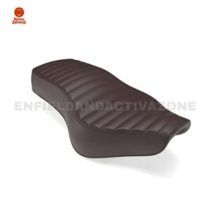 Royal Enfield New Bullet 350 Pleated Seat Cover Set Brown | Genuine GMA | KXA00124