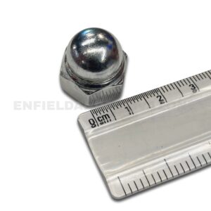 Royal Enfield Rear Shocker Closed CP Nut 17mm | Chrome Dome Cap Nut | Rear Shock Absorber Mounting Nut