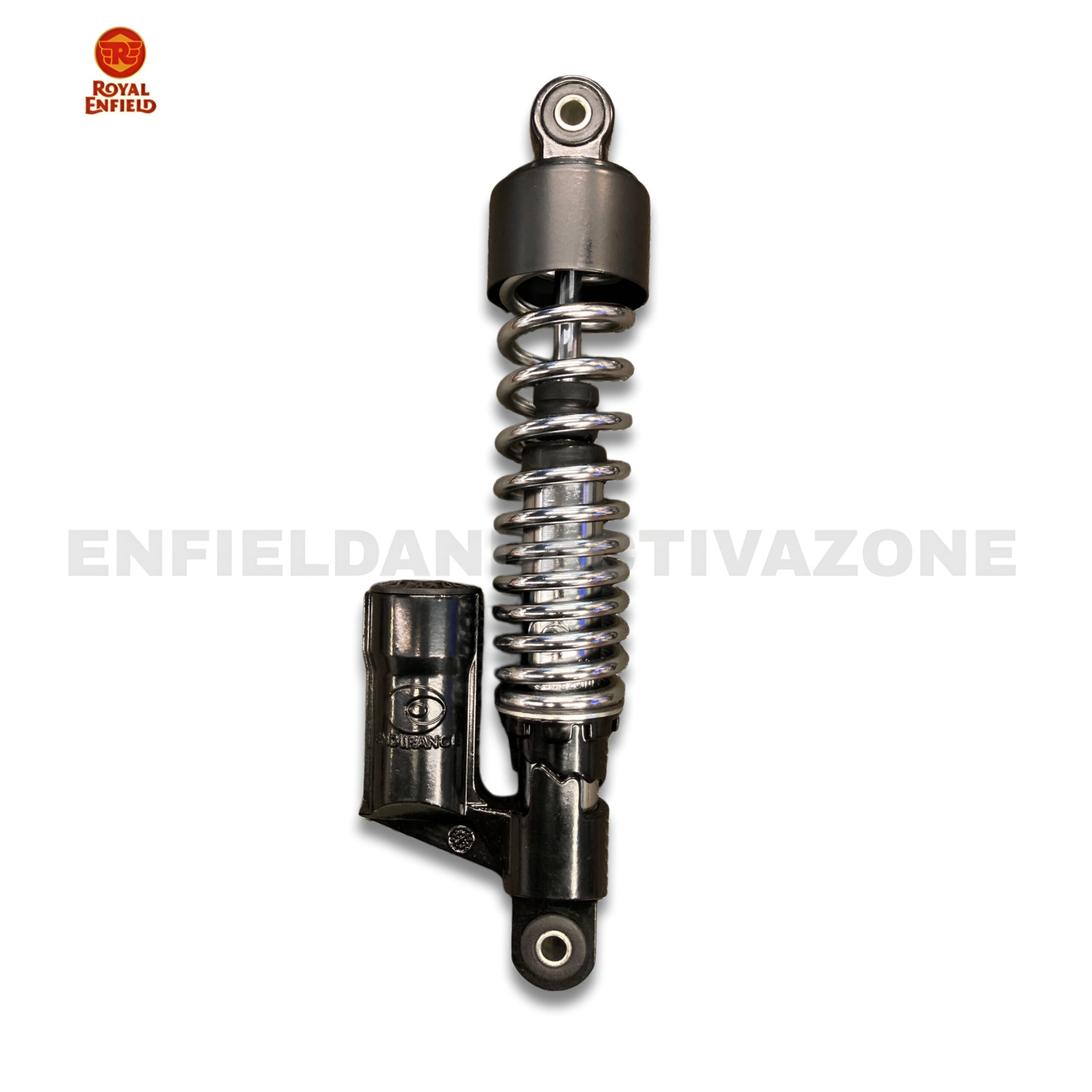 Royal Enfield UCE Rear Black Shock Absorber 1120018/B | Genuine Rear Shocker Spare Part
