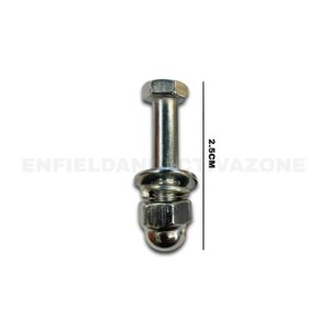 Rear Shock Absorber Bolt with Nut & Washer for Royal Enfield Bullet, Classic, Standard & Electra | Premium OEM Replacement Rear Shocker Mounting Kit