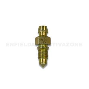 Rear Brake Caliper Air Nipple Bolt for Royal Enfield UCE Models | Premium OEM Replacement Brake Bleeder Valve