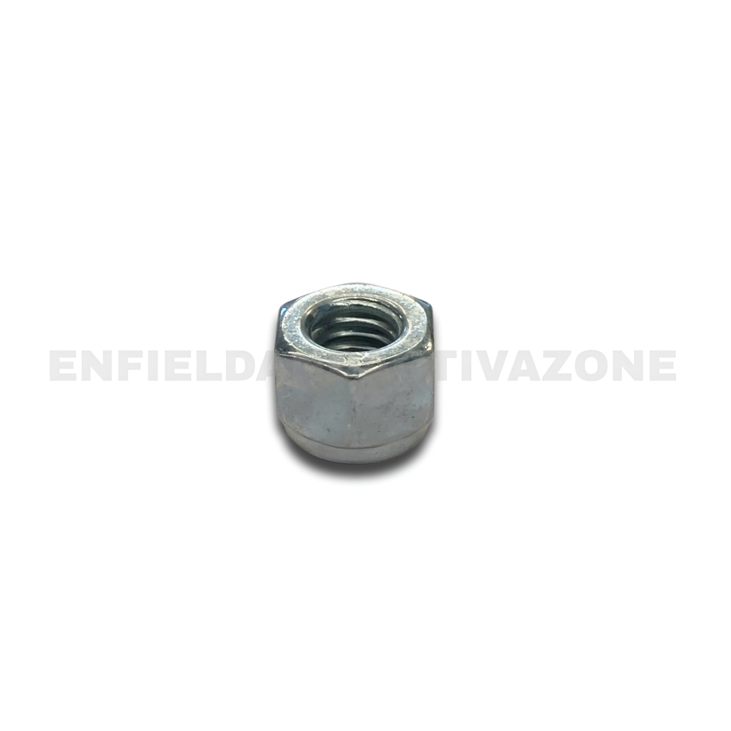 Genuine Royal Enfield Hex Nyloc Nut M6 x 1 ZnFe White | OEM Self-Locking Nut | Part No. 586021/B - Image 2
