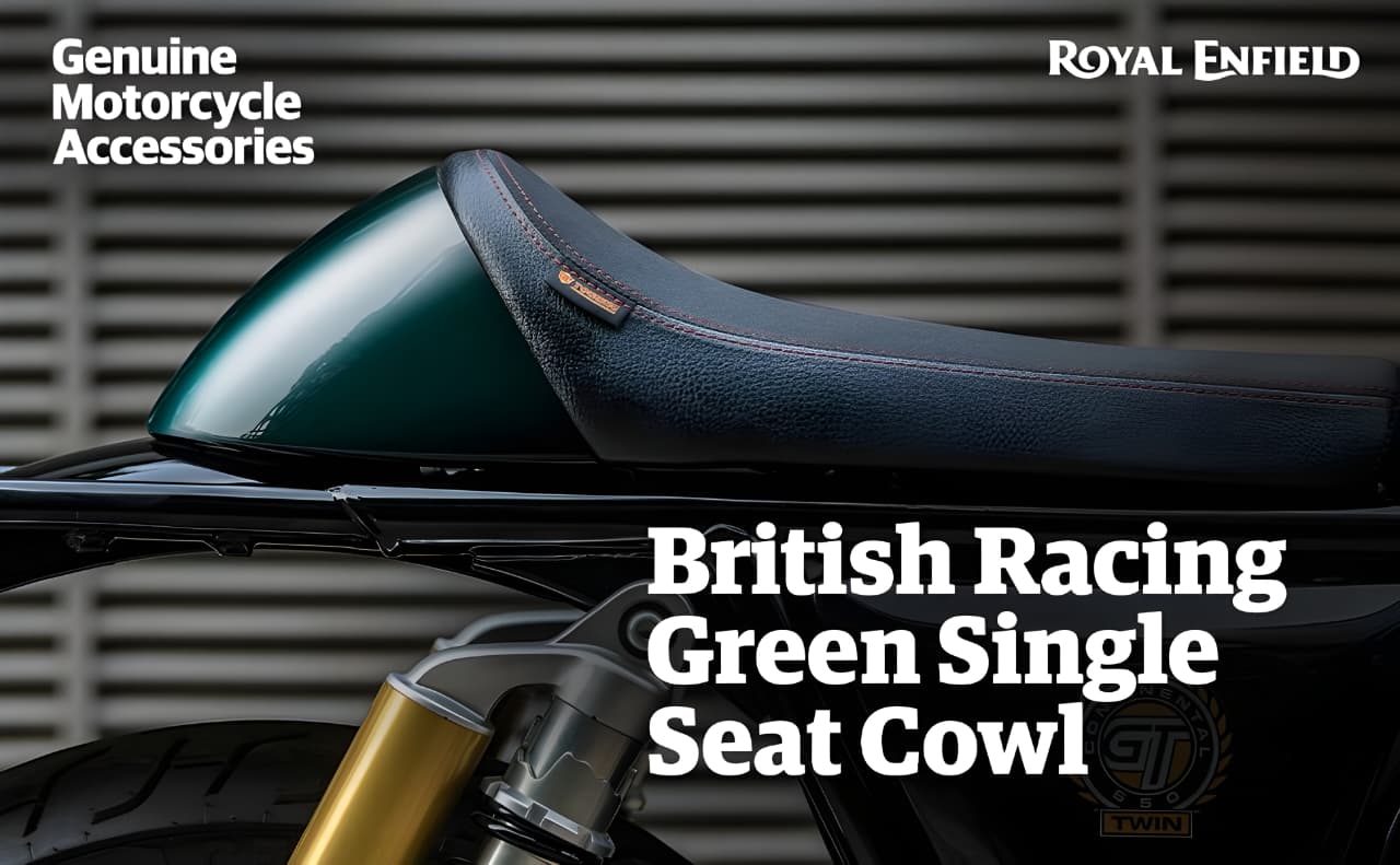 Royal Enfield Interceptor 650 & Continental GT 650 Single Seat Cowl British Racing Green | Genuine OEM Accessory | Part No. 1990497 - Image 4