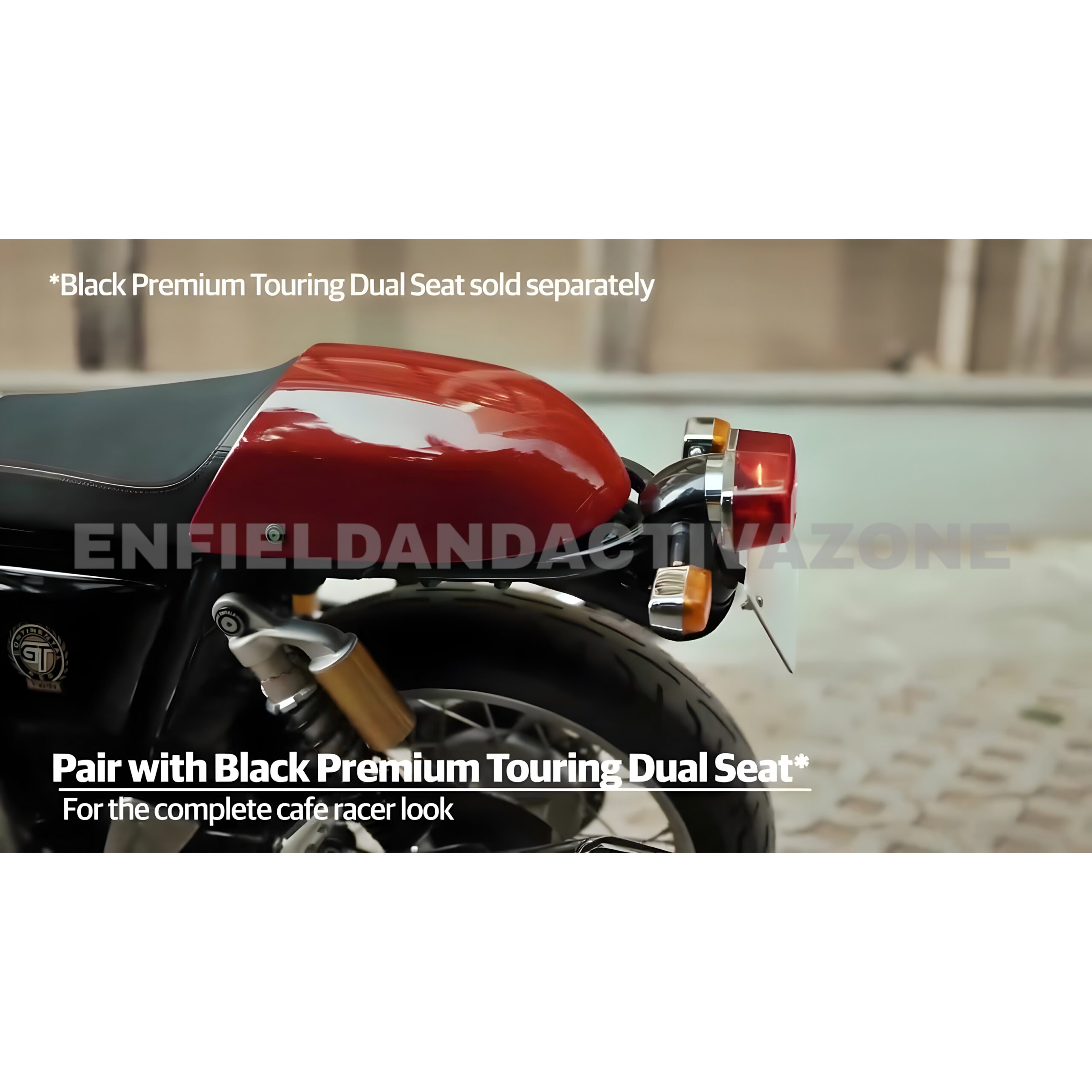 Royal Enfield Interceptor 650 & Continental GT 650 Dual Seat Cowl GT Red | Genuine OEM Accessory | Part No. 1990502 - Image 2