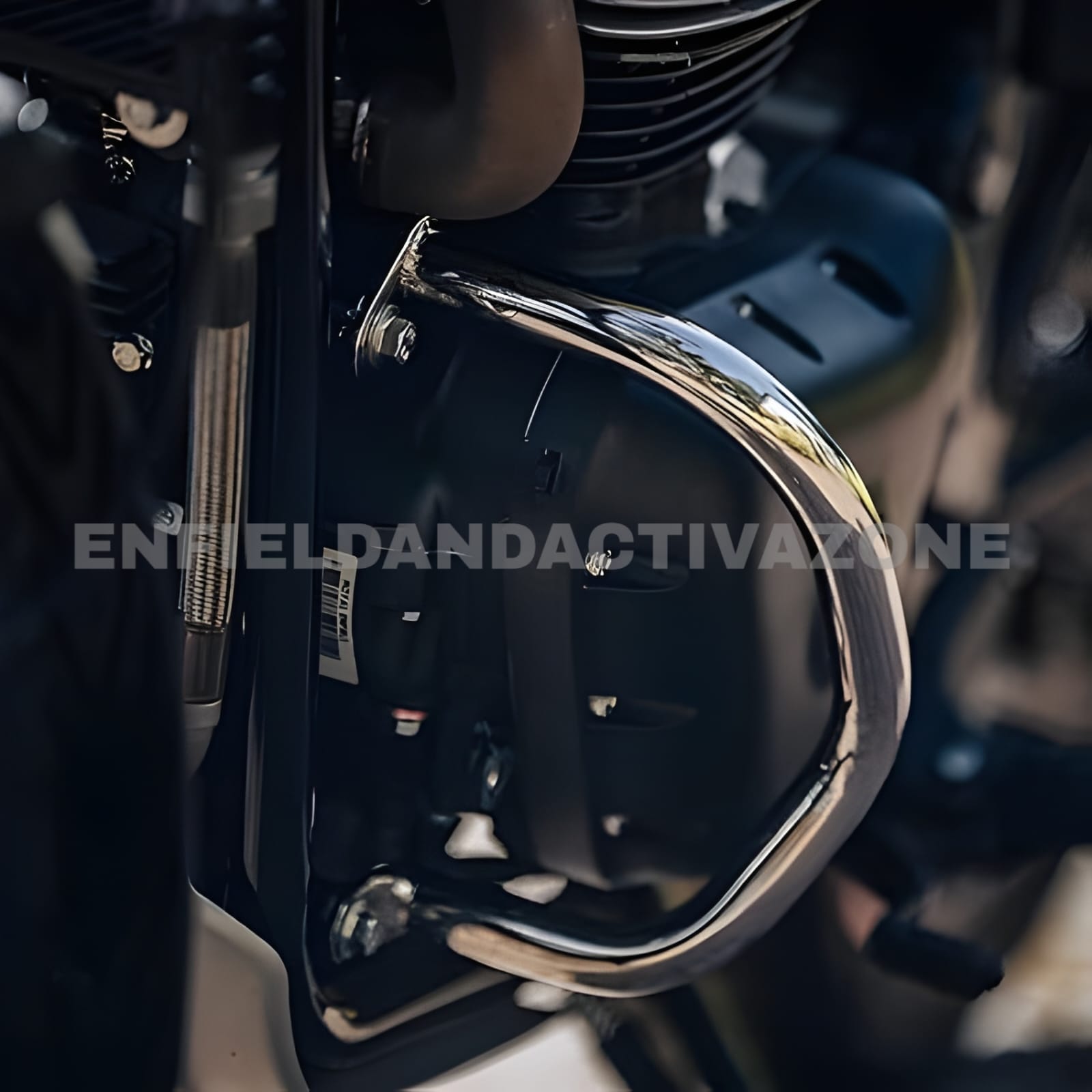 Royal Enfield Interceptor 650, Continental GT 650 & Bear 650 Compact Stainless Steel Engine Guard V2 | Genuine OEM Crash Guard | Part No. 1990503 - Image 3