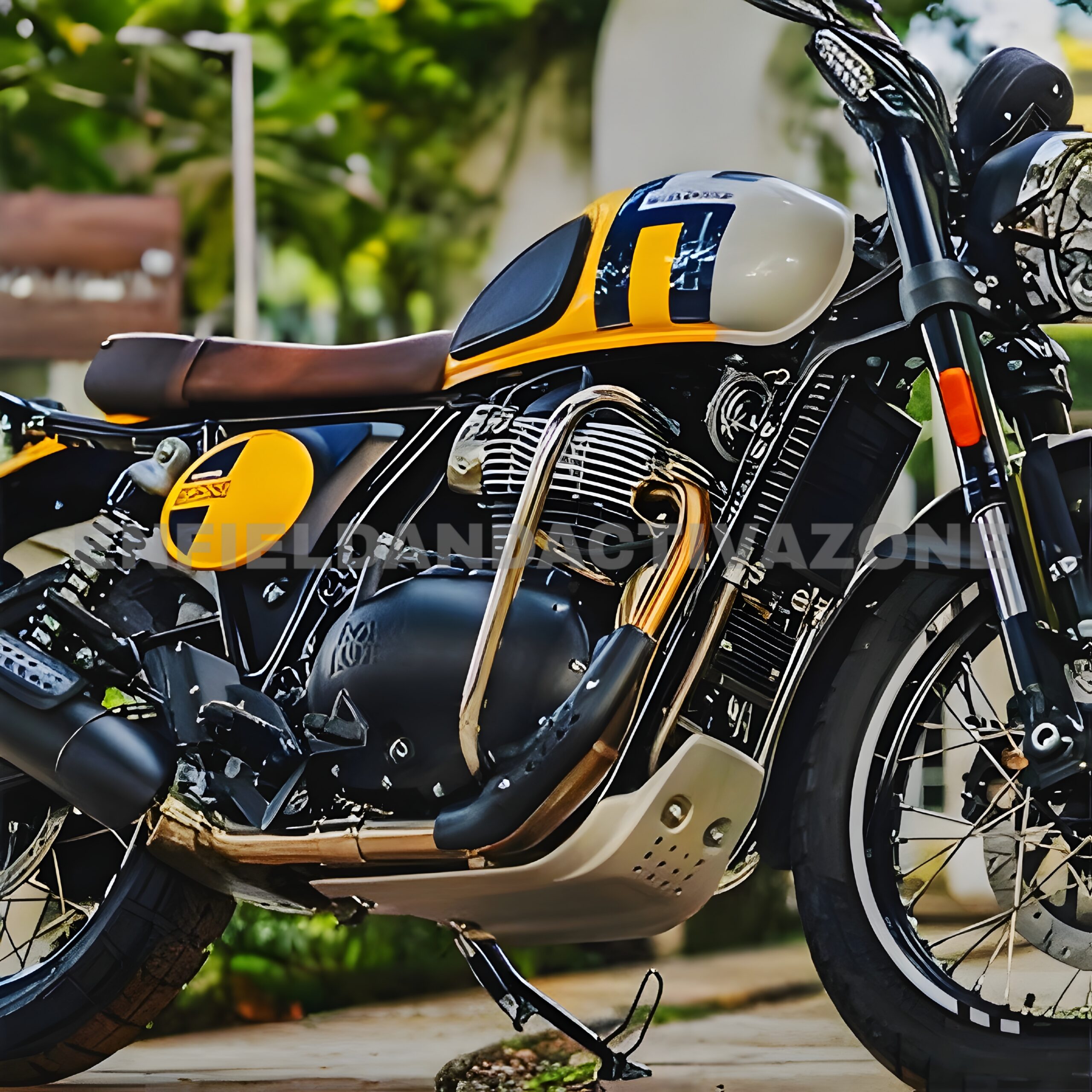 Royal Enfield Interceptor 650, Continental GT 650 & Bear 650 Large Stainless Steel Engine Guard V2 | Genuine OEM Crash Guard | Part No. 1990504 - Image 4