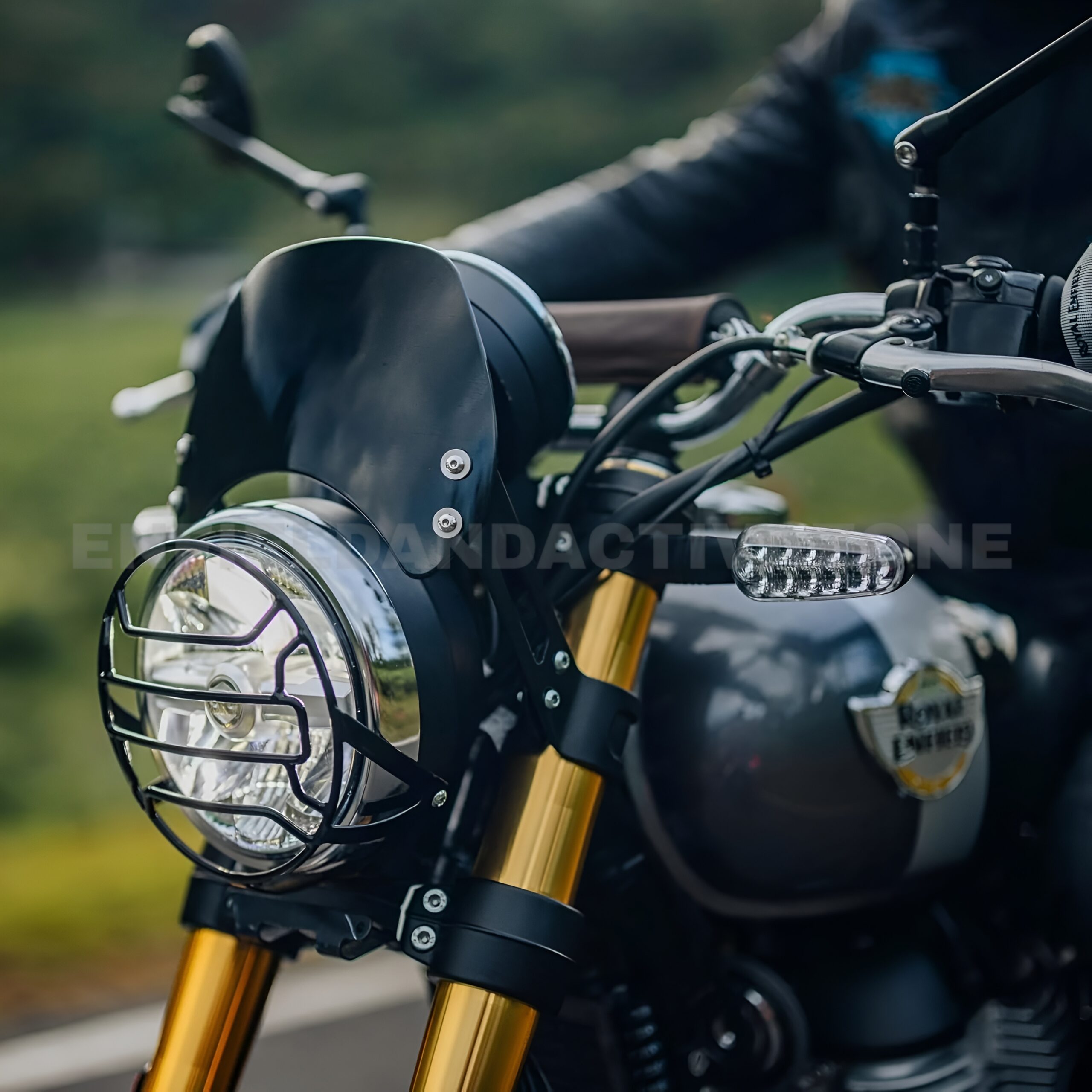 Royal Enfield Bear 650 Black Painted Instrument Cowl | Genuine OEM Meter Visor | Part No. 1990530 - Image 2