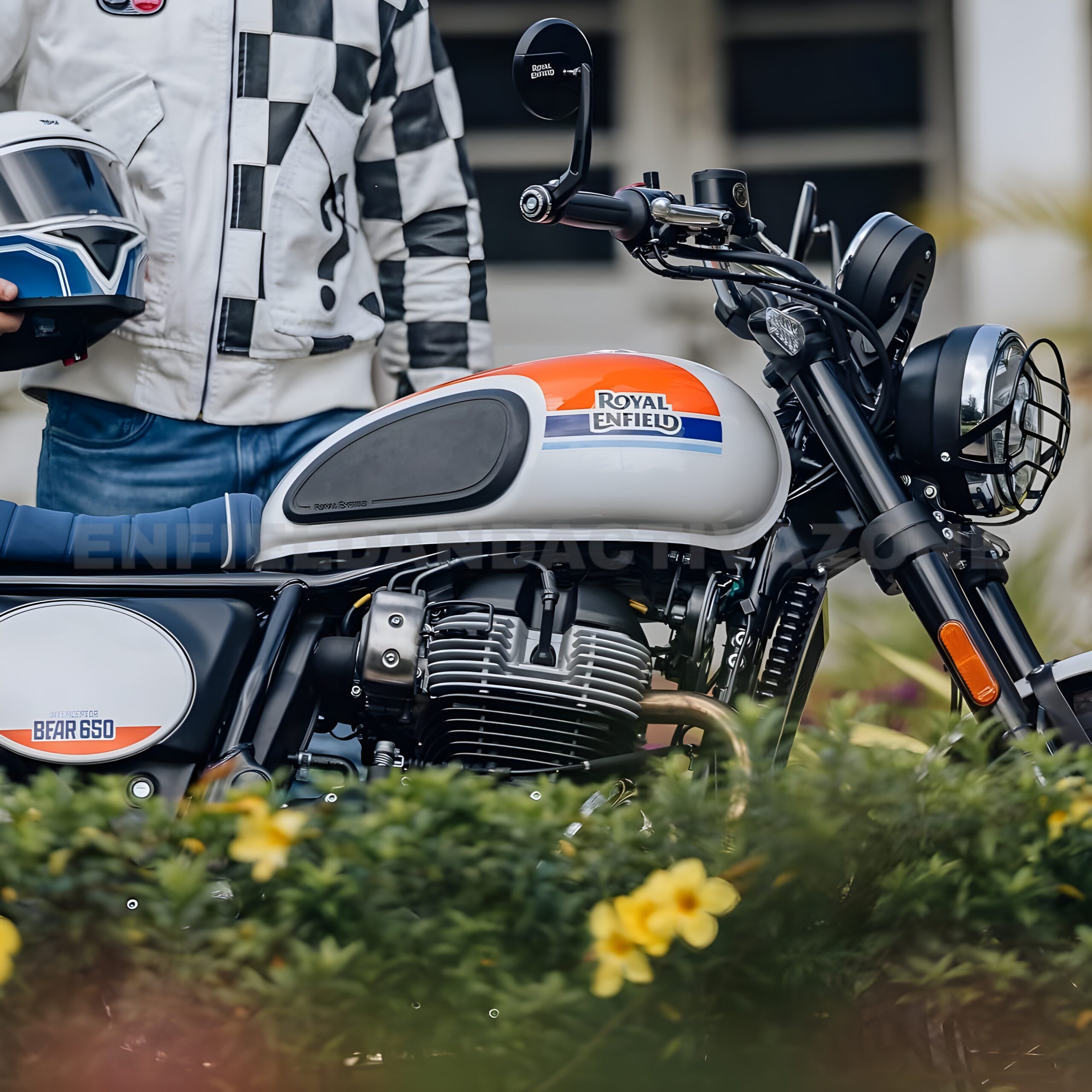 Royal Enfield Interceptor 650 & Bear 650 Tank Pads | Genuine OEM Tank Protection Pads | Part No. 1990535 - Image 3