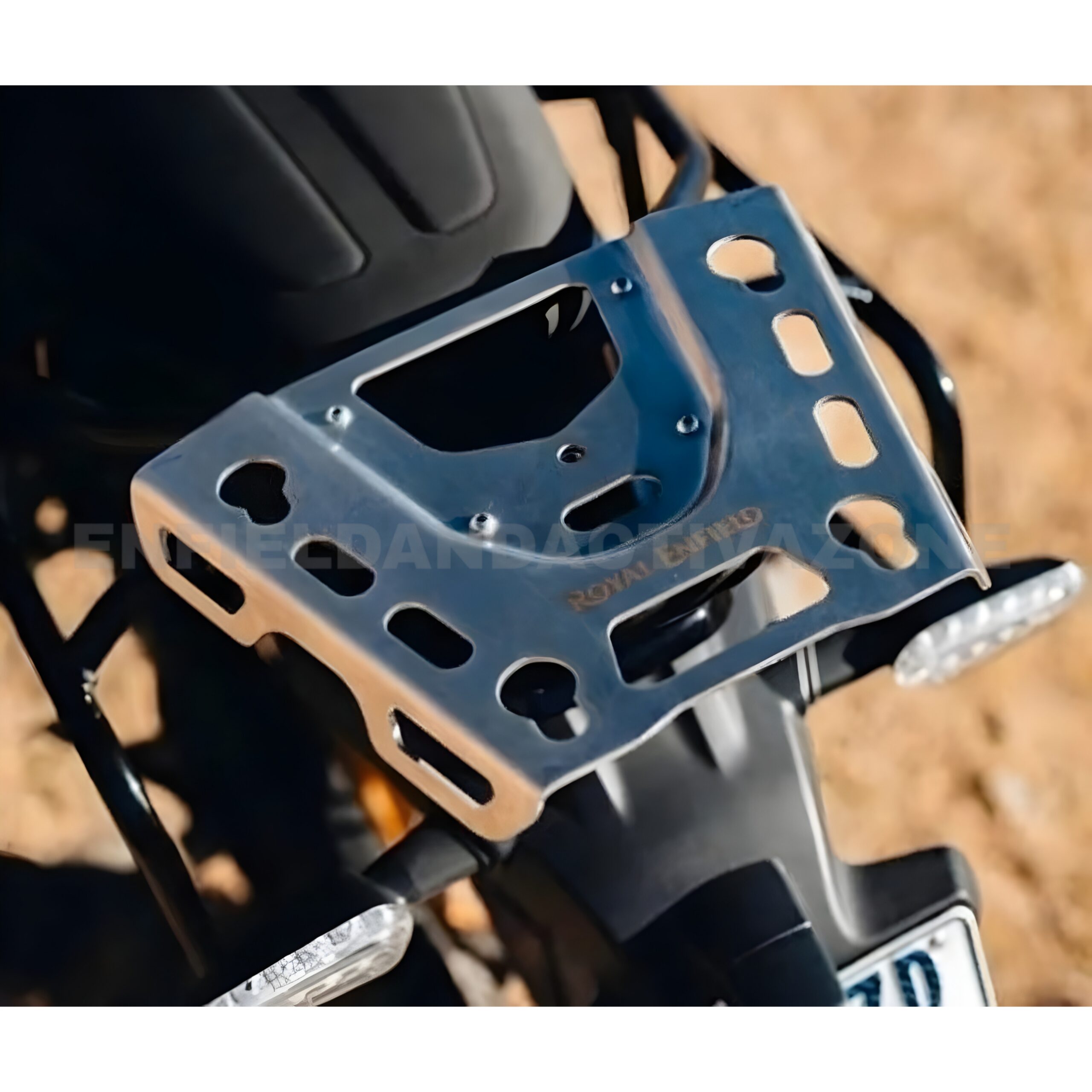 Royal Enfield Bear 650 Silver Top Box Mount Plate | Genuine OEM Luggage Carrier Base Plate | Part No. 1990537 - Image 2