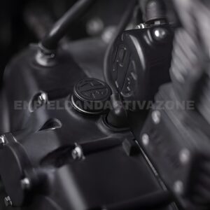 Royal Enfield Classic 350, Classic 500, Bullet, Electra & Thunderbird UCE Genuine Black Anodised Oil Filler Cap | OEM Engine Oil Cap | Part No. 1990645