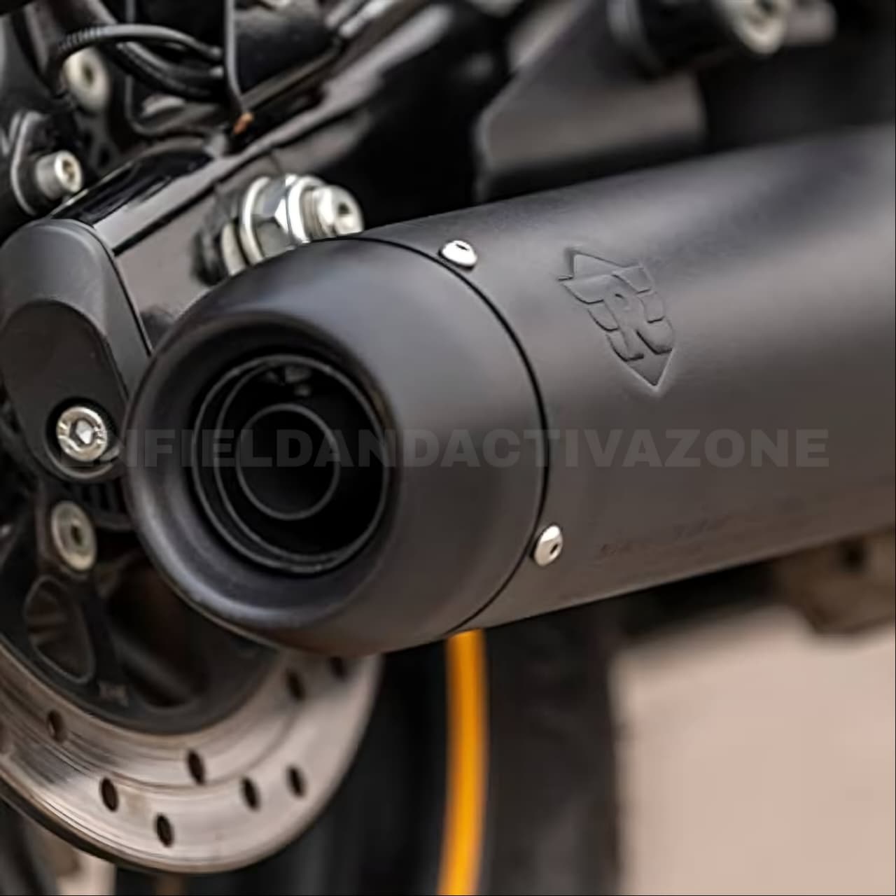 Royal Enfield Meteor 350 Tapered Exhaust End Cap Black | Genuine Silencer End Cap | KXA00027 - Image 2