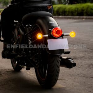 Royal Enfield LED Indicator Kit Silver | Genuine Turn Signal Set | KXA00078