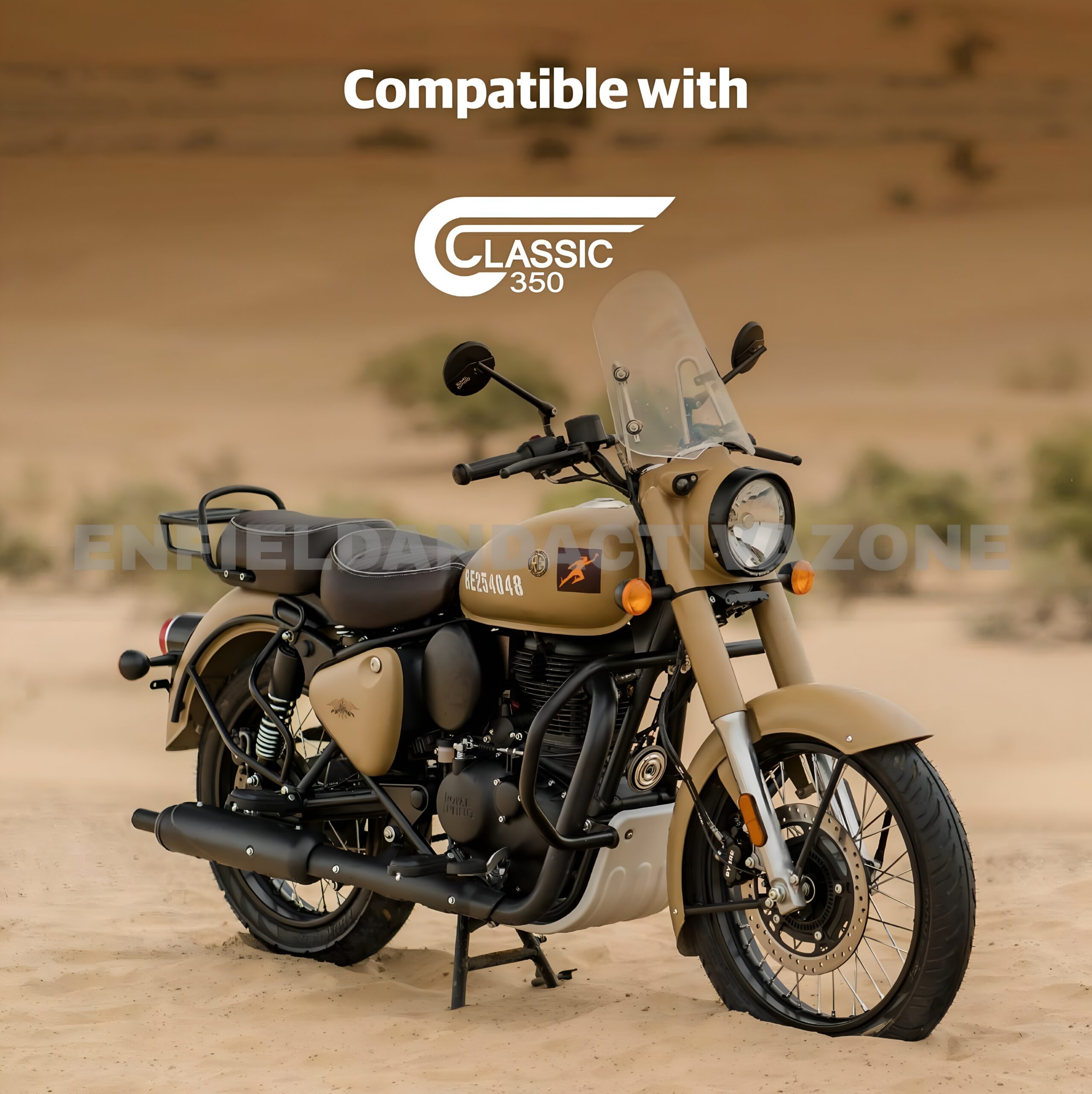 Royal Enfield Classic 350 Reborn Rear Rack Black | Genuine GMA Luggage Carrier | KXA00091 - Image 4
