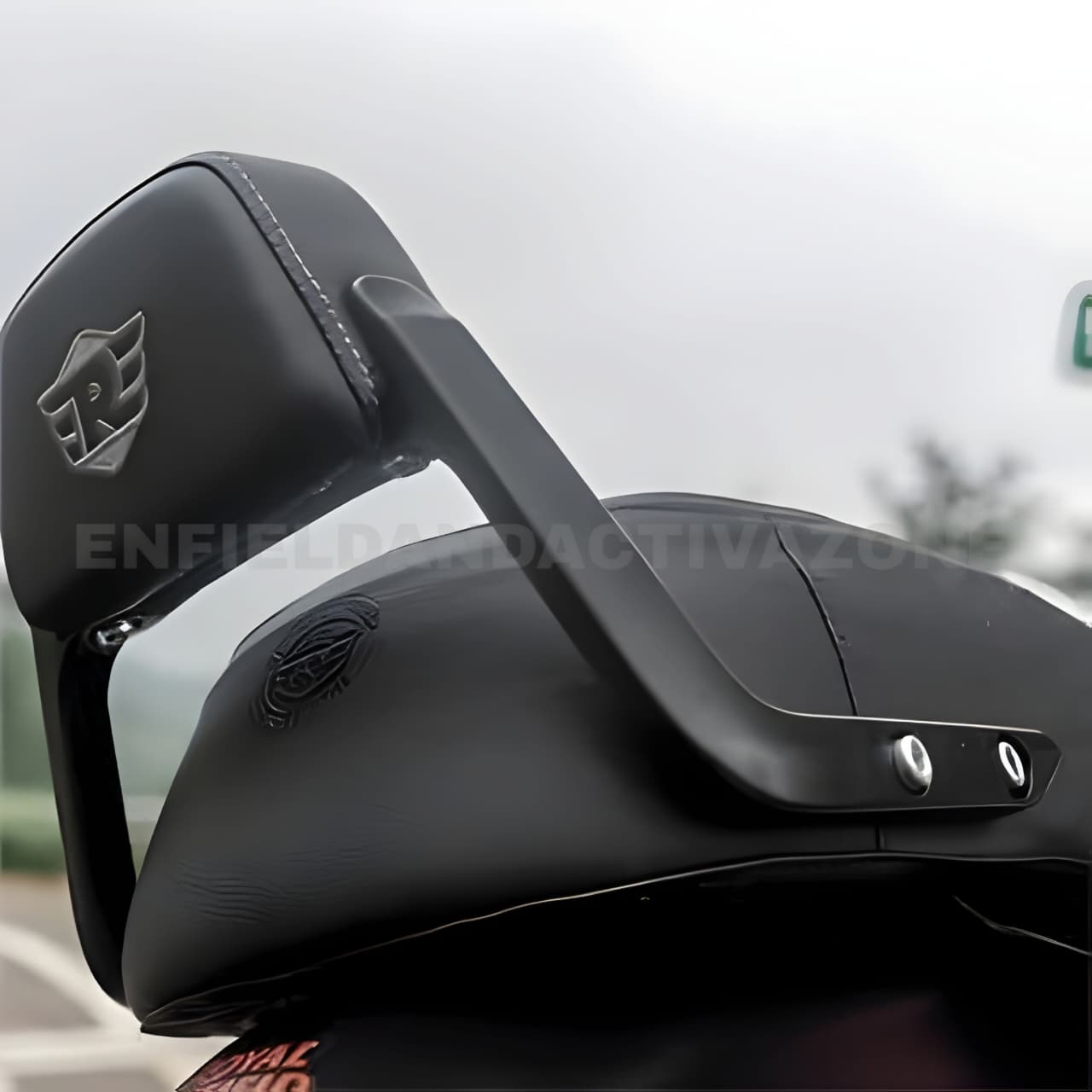 Royal Enfield New Bullet 350 Battalion Black Passenger Backrest Mounts | Genuine GMA | KXA00151 - Image 2