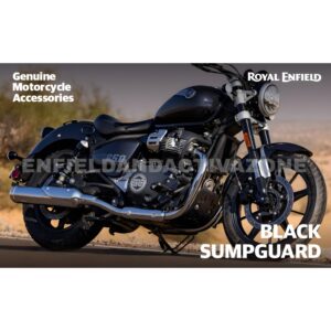 Royal Enfield Super Meteor 650, Shotgun 650 & Bullet 650 Aluminium Sumpguard Black | KXA00299