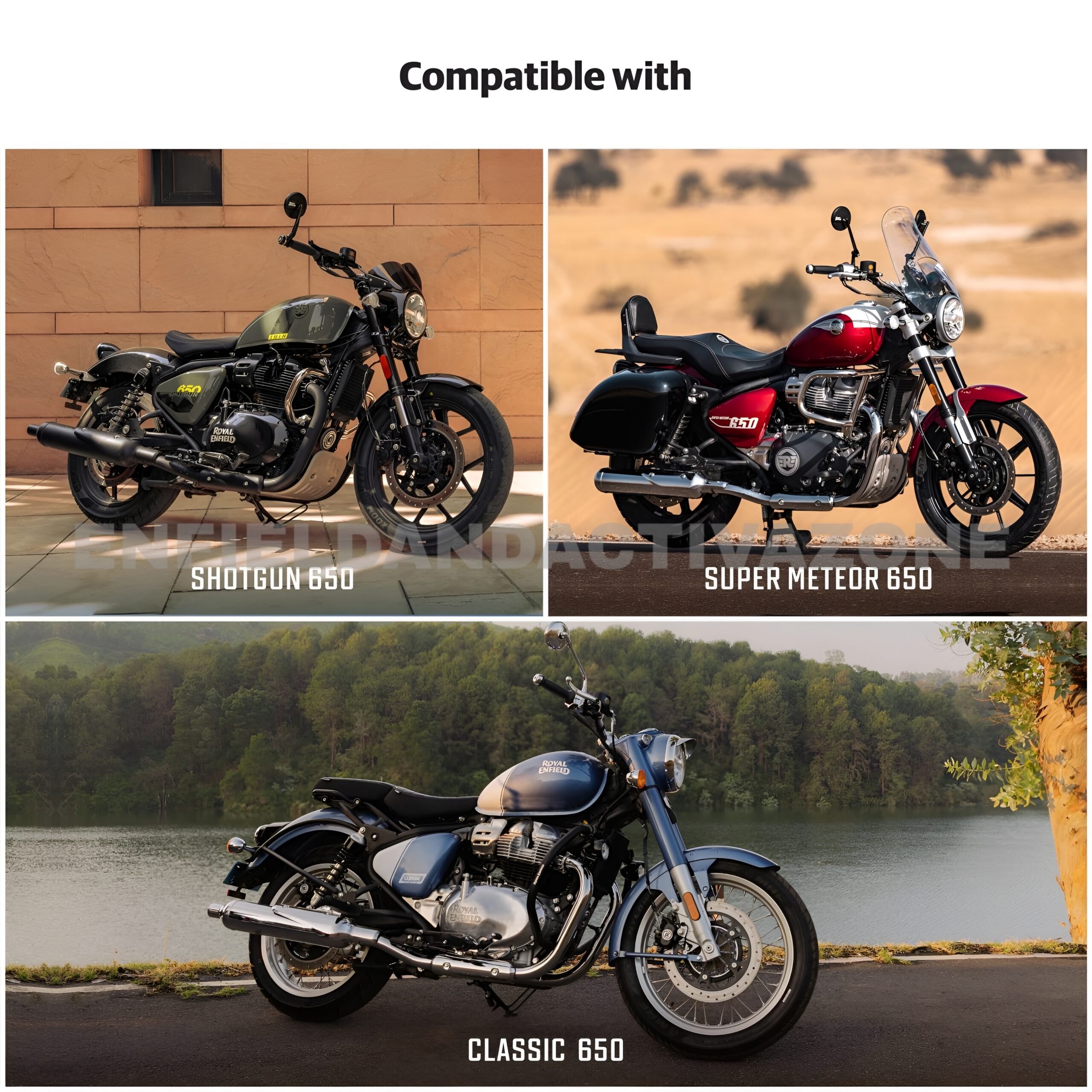 Royal Enfield Shotgun 650, Super Meteor 650 & Classic 650 Black Compact Engine Guard | KXA00342 - Image 3
