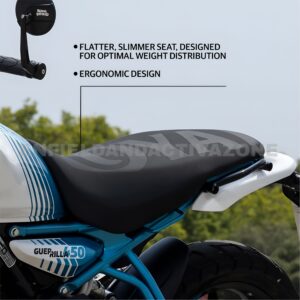 Royal Enfield Guerrilla 450 Black Bench Seat Genuine Motorcycle Accessories (GMA) | KXA00464