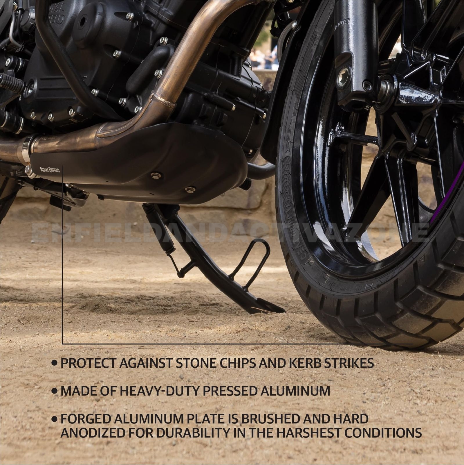 Royal Enfield Guerrilla 450 Black Sump Guard Genuine Motorcycle Accessories (GMA) | KXA00491 - Image 2
